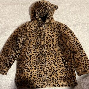 Urban Republic Kids Leopard Faux Fur Jacket